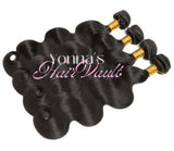 100% Human Hair Body Wave Bundles 3pcs 24” inch